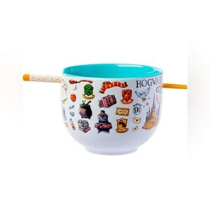 Harry Potter, ceramic bowl with chopsticks,20 oz